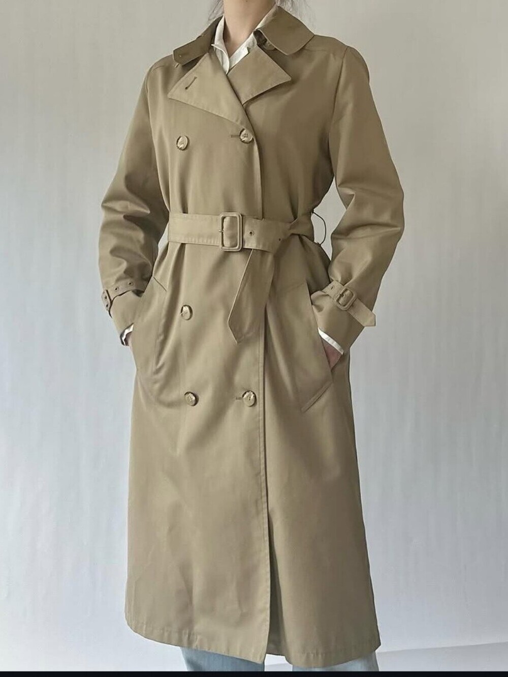 Vintage 80s 90s Misty Harbor Any-Weather Coat - Classic Beige